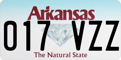 AR license plate 017VZZ