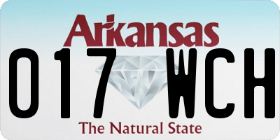 AR license plate 017WCH