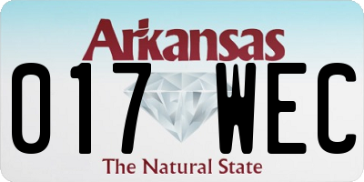AR license plate 017WEC