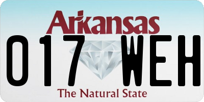 AR license plate 017WEH