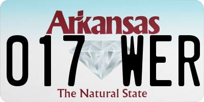AR license plate 017WER