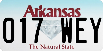 AR license plate 017WEY