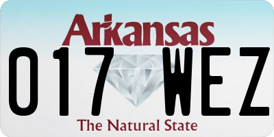 AR license plate 017WEZ
