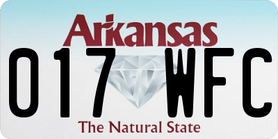 AR license plate 017WFC