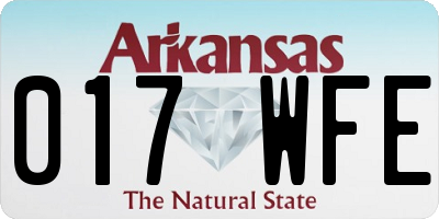AR license plate 017WFE