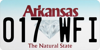AR license plate 017WFI