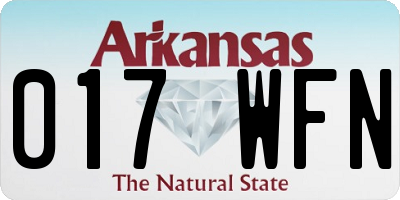 AR license plate 017WFN