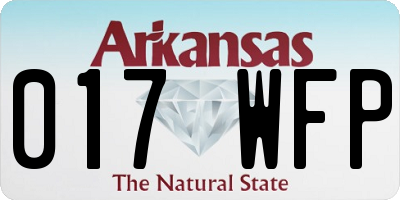 AR license plate 017WFP