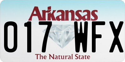AR license plate 017WFX