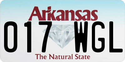 AR license plate 017WGL