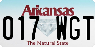 AR license plate 017WGT