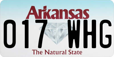 AR license plate 017WHG