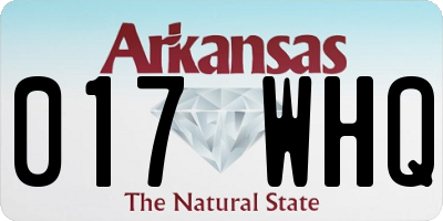 AR license plate 017WHQ