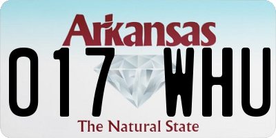 AR license plate 017WHU