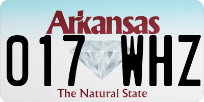 AR license plate 017WHZ