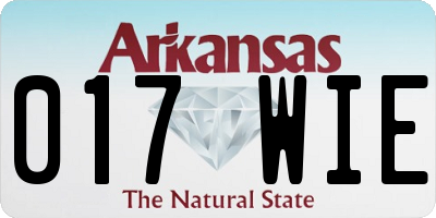 AR license plate 017WIE