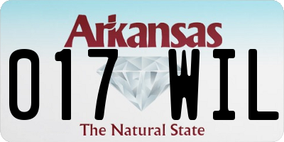 AR license plate 017WIL