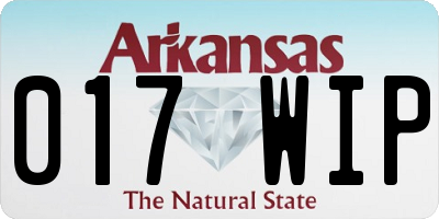 AR license plate 017WIP