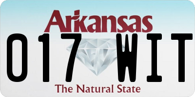 AR license plate 017WIT