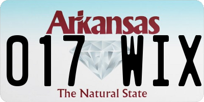 AR license plate 017WIX