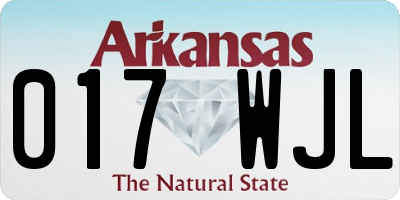 AR license plate 017WJL