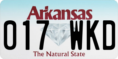 AR license plate 017WKD