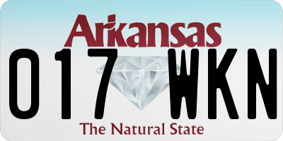 AR license plate 017WKN