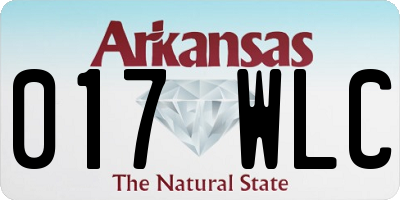 AR license plate 017WLC