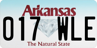 AR license plate 017WLE