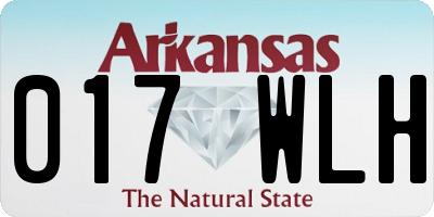 AR license plate 017WLH