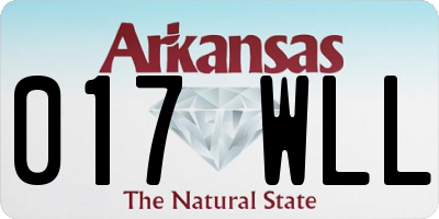 AR license plate 017WLL