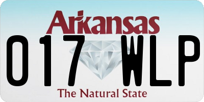 AR license plate 017WLP