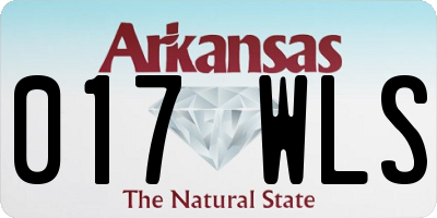 AR license plate 017WLS