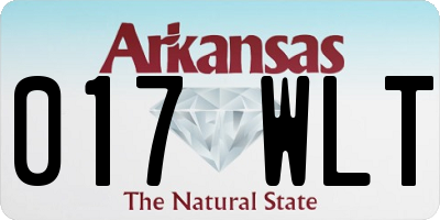 AR license plate 017WLT