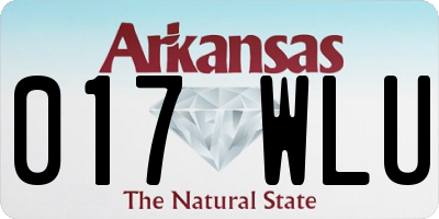 AR license plate 017WLU