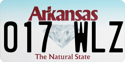 AR license plate 017WLZ