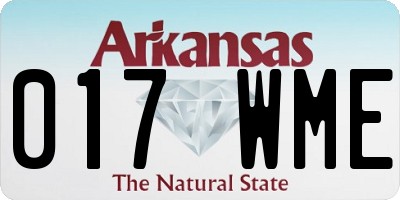 AR license plate 017WME