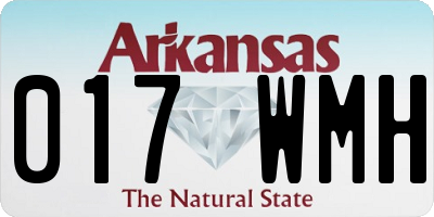 AR license plate 017WMH