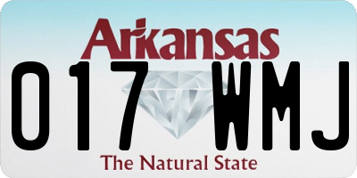 AR license plate 017WMJ