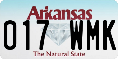 AR license plate 017WMK