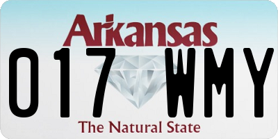 AR license plate 017WMY