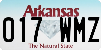 AR license plate 017WMZ