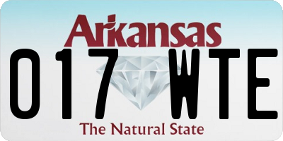 AR license plate 017WTE