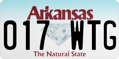 AR license plate 017WTG