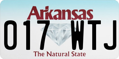 AR license plate 017WTJ