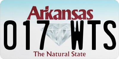 AR license plate 017WTS