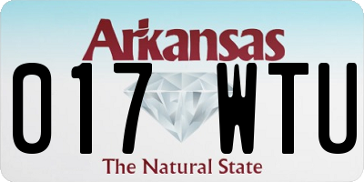 AR license plate 017WTU