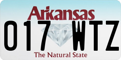 AR license plate 017WTZ