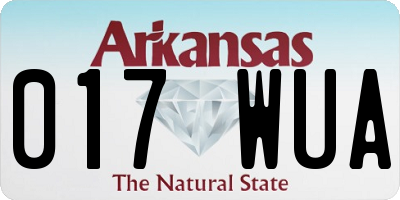 AR license plate 017WUA