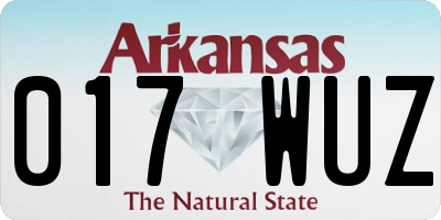 AR license plate 017WUZ